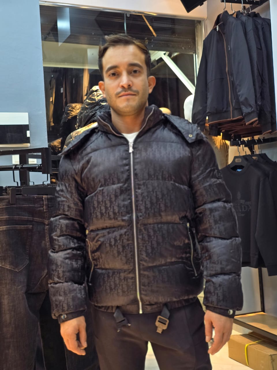 Doudoune Dior Capuche Noir